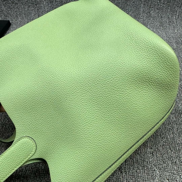 100% Authentic Hermes Picotin Green Leather Tote - Picture 2 of 16